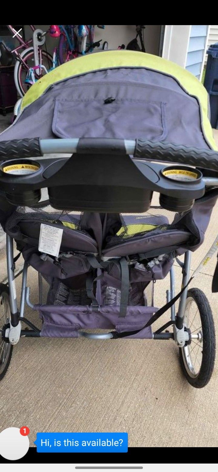 Baby Trend Expedition Side By Side Jogging Double Stroller