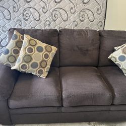 Brown 2 Piece Couch Set 