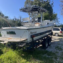 26’ Shamrock Center Console With Cuddy. Shaft Drive.