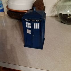 Dr. Who  Blue Tardis Police Call Box.