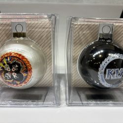 (2) 1997 KISS Christmas Tree Ornaments