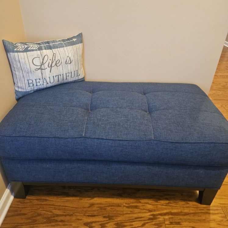 Blue Ottoman