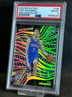 2022 Revolution 💥 Chet Holmgren 💥 Asia-Holo Silver Rookie 20/75 PSA 8 NM-MT 💎 - Oklahoma City Thunder