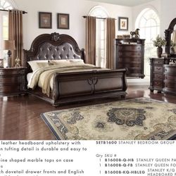 Brand New Queen Bedroom Set Of 5 Pc $2499