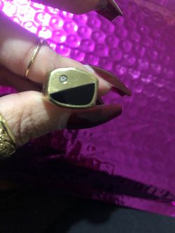 Gold Onyx Ring