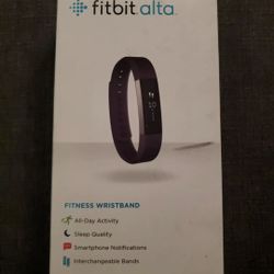 Fitbit Alta Fitness Tracker, Silver/Plum, Small (5.5 - 6.7 Inch) No Charger