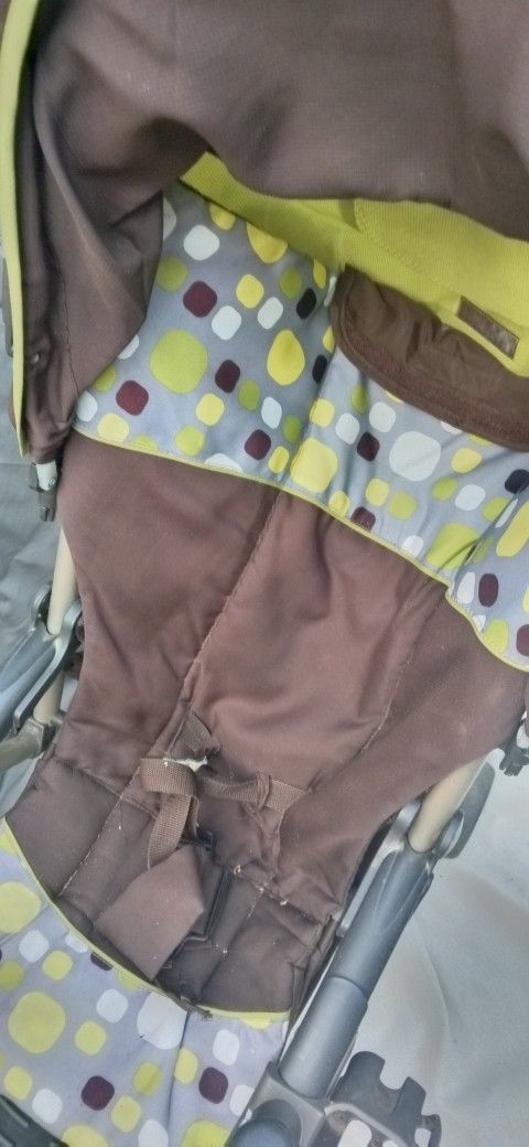 LG Brown Green Multicolor Baby Stroller