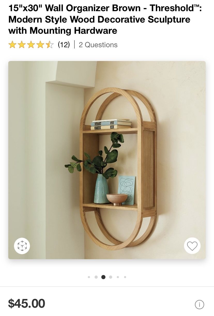 15x30 Wall Organizer - Threshold - Wall Shelf