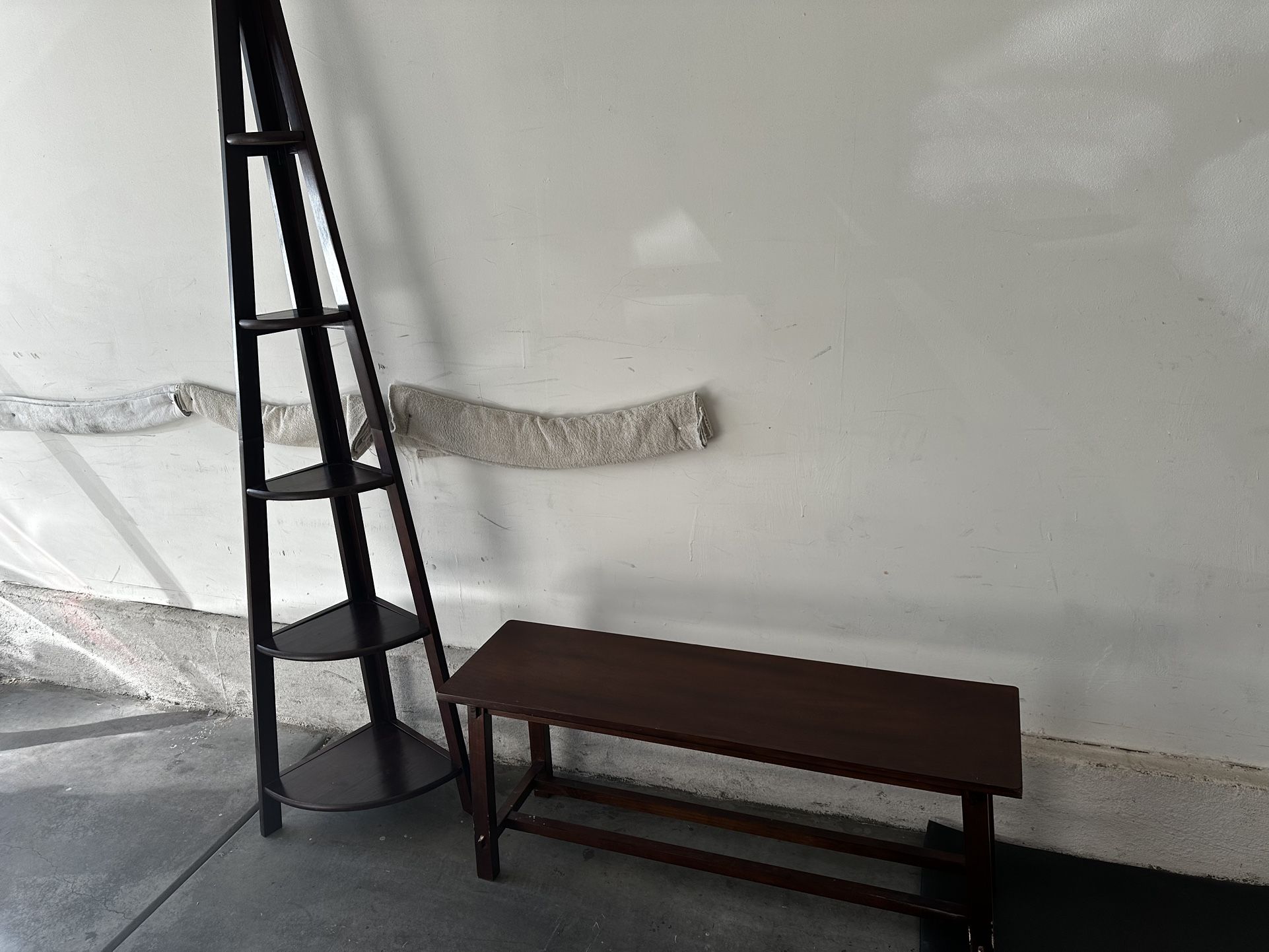 Corner Shelf and Bench