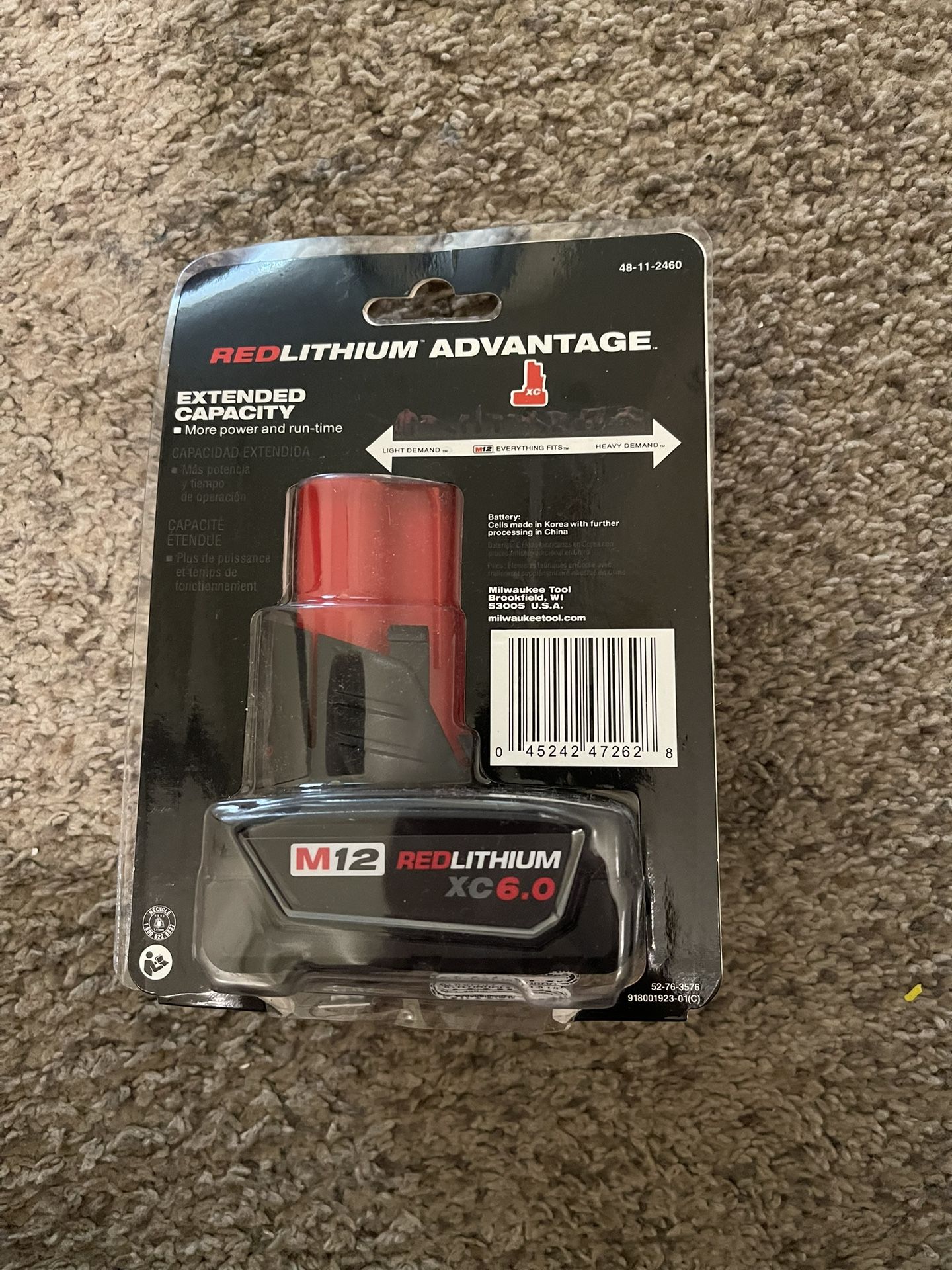 Milwuakee Battery. 12 V 6 Amp