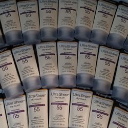 65 Neutrogena Sheen Sheer Dry Touch SPF 30, 45, 55 & 70 Mixed Lot 3 Oz & 3 -70 SPF 5 Oz Neutrogena Sheen Sheer Dry Touch & 10-55 &70 SPF Dry Tch Spray