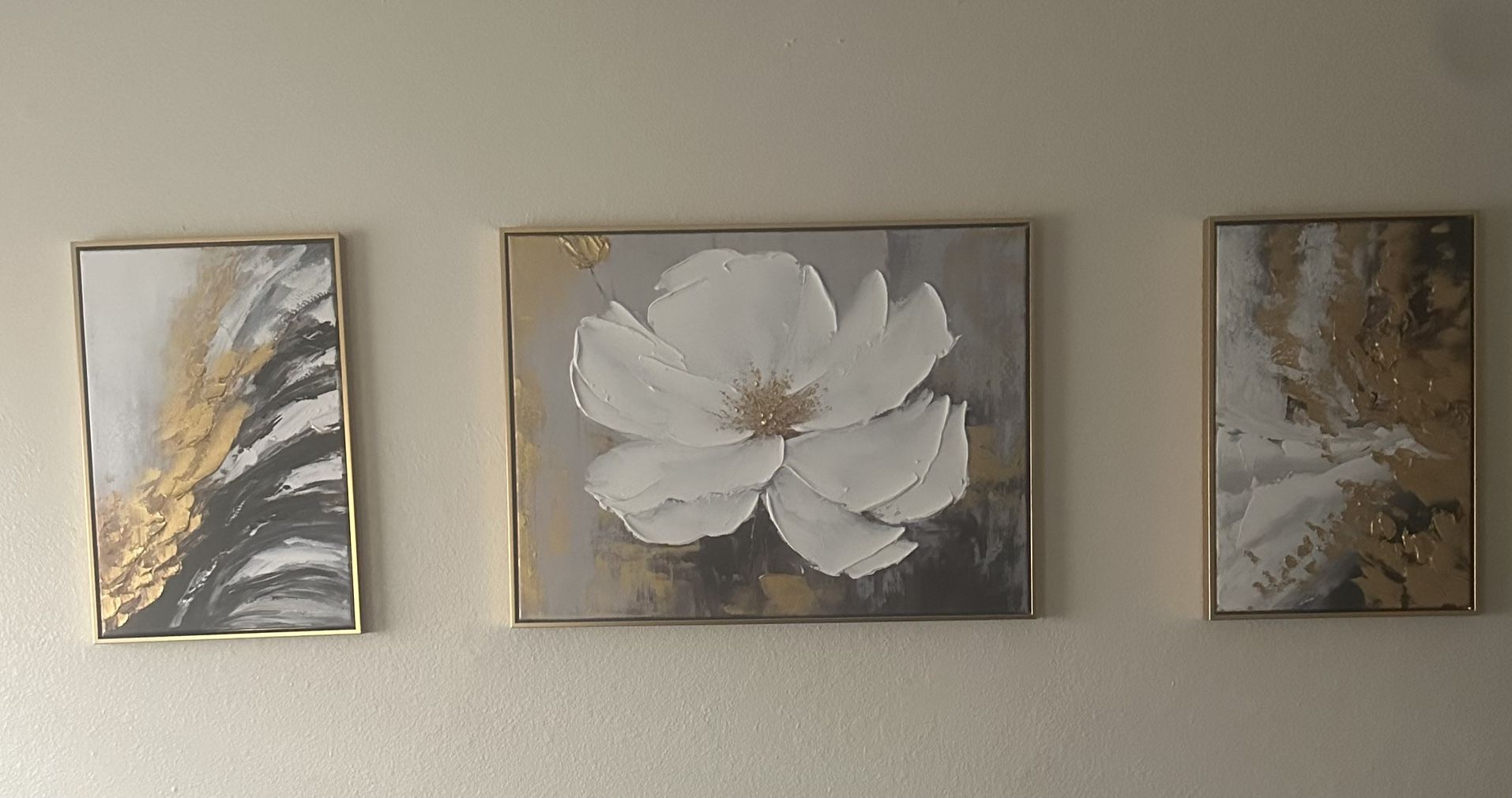 3 Piece Floral Canvases