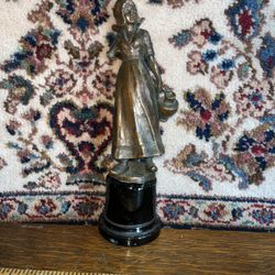 Antique French Metal Statue (Badly Damaged)