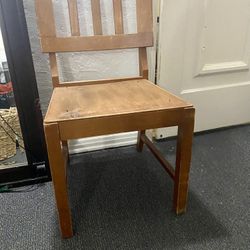 All Wood Antique Chair