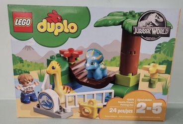 Lego Duplo Jurassic Park Building Set•#10879•Plus Extra Duplo Building blocks In The Same Color Combination