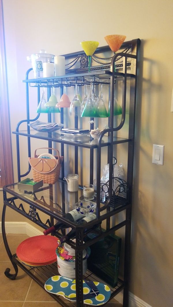 Dining Room Table4 Upholstered Chairs Bakers Rack For Sale In Fort Myers FL Dining Room Table4 Upholstered Chairs Bakers Rack For Sale In Fort Myers FL