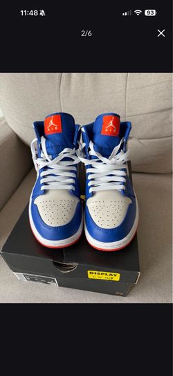 Nike Air Jordan 1 Mid Game Royal Rush Orange Size 9 Men’s