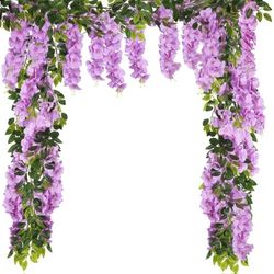 New 2pcs  Wisteria Artificial Flowers Garland