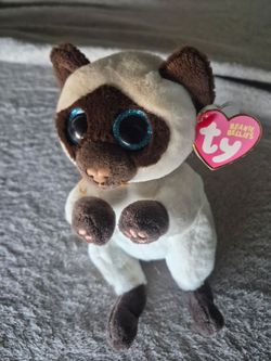 Ty Beanie Baby  “Miso” the Siamese Cat – $10