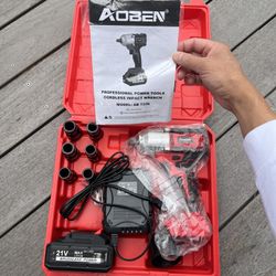 AOBEN 21V Cordless High Torque Impact Wrench (1/2") – $95