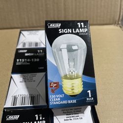 Sign Lamp Bulbs 11watts 130volt
