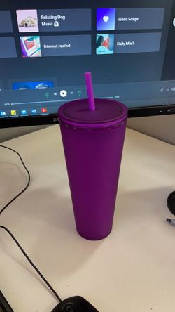 Venti Purple Soft Touch Starbucks Cup Tumbler BRAND NEW 