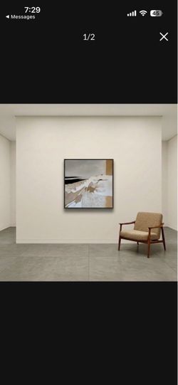 One Framed Original Abstract Painting by Lawson