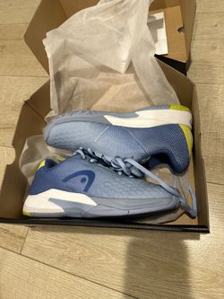 HEAD Revolt Pro 3.0 LTD Women's Tennis Shoe, Light Blue/Yellow Size 6
