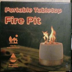 Portable Fire Pit Tabletop New In Box
