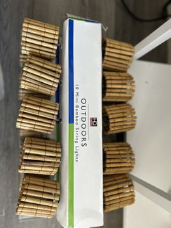 Bamboo Outdoor String Lights