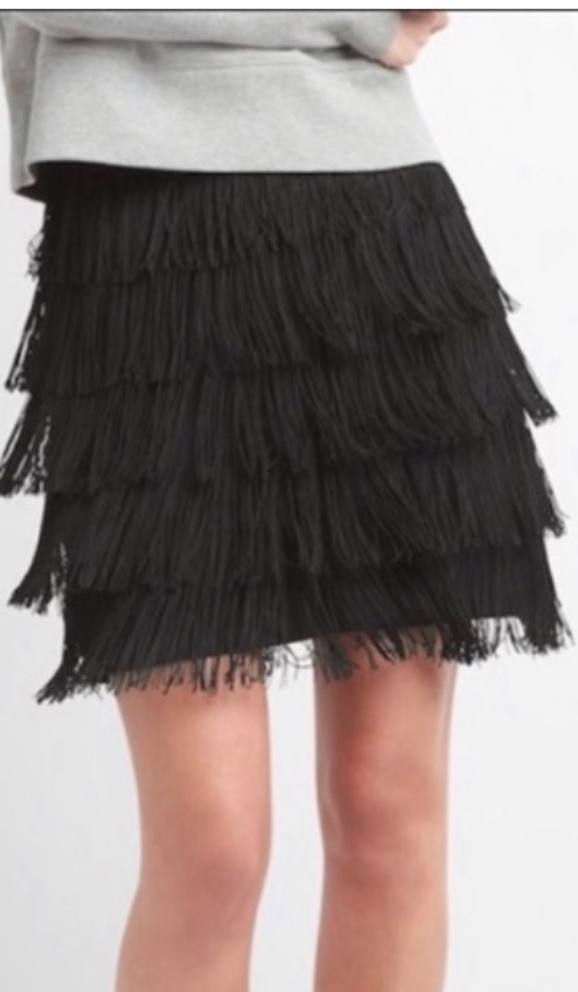 Gap Fringe Skirt