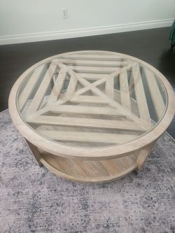 Coffee table light color wood