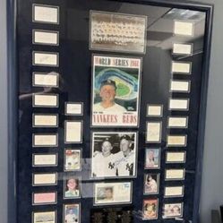 1961 Yankees World Series Autographs with Program