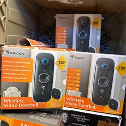 WIRELESS video doorbell as well as bonus chime included