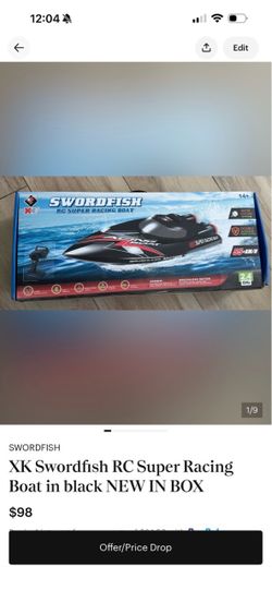 XK Swordfish RC Super Racing Boat NEW IN BOX