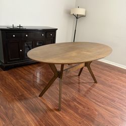 Oval Mid Century Modern dining Table 
