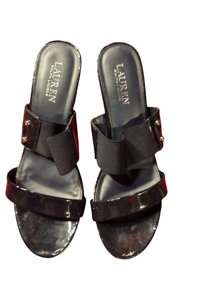 Ralph Lauren  Black Wedges 