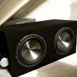 12” Eclipse Subwoofers & Amplifier & Capacitor 
