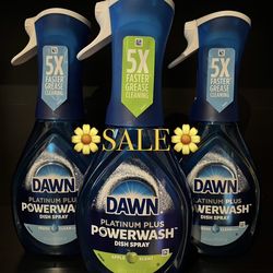 (PACK OF 3) DAWN POWER WASH PLATINUM PLUS DISH SOAPS