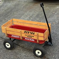 Radio Flyer Wagon All-Terrain Steel & Wood Wagon