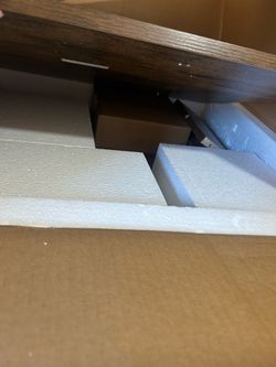 Brown coffee table brand new open box