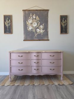 Tea Rose Pink Dresser Changing table