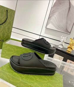 Gucci platform slides