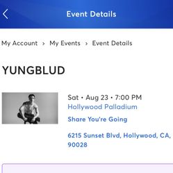 YUNGBLUD TICKET 