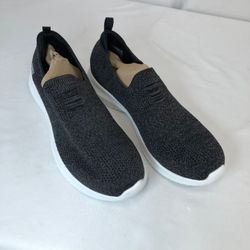 As is Skechers Ultra Flex Flat Knit Slip-On Shoes - Harmonious