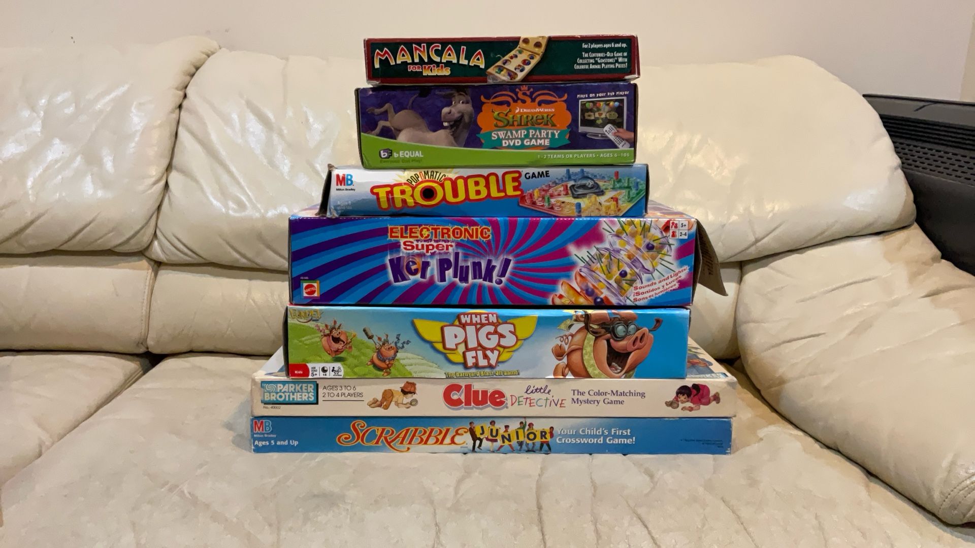Lot Of Seven Children Board Games