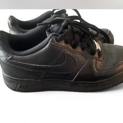 Nike Black Air Force Ones Unisex Kids 