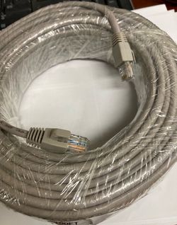 100FT Gray Cat6 Ethernet Cable 100 Feet RJ45 Network LAN Internet Cable New  Item Description: Brand New 100 Foot Gray Cat6 Ethernet Cable – High-Spee