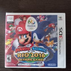 2016 Nintendo 3DS Mario &Sonics At The Rio 2016 Olympic Games New Factory sealed