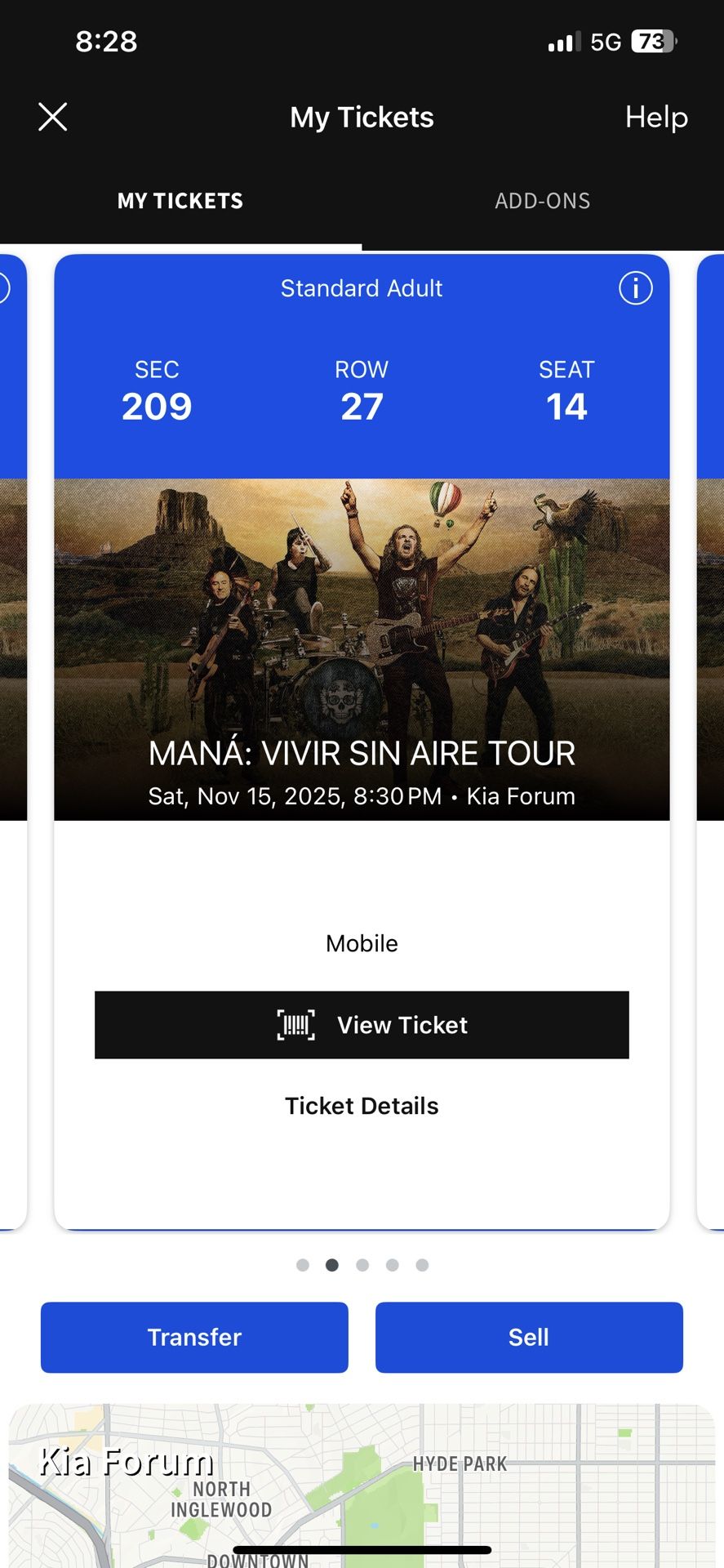 Concert Tickets For Mana  